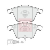 Apec BremsbeläGe Vorne FüR Skoda Superb II 3T4 2008-2015 (R90) PAD1313