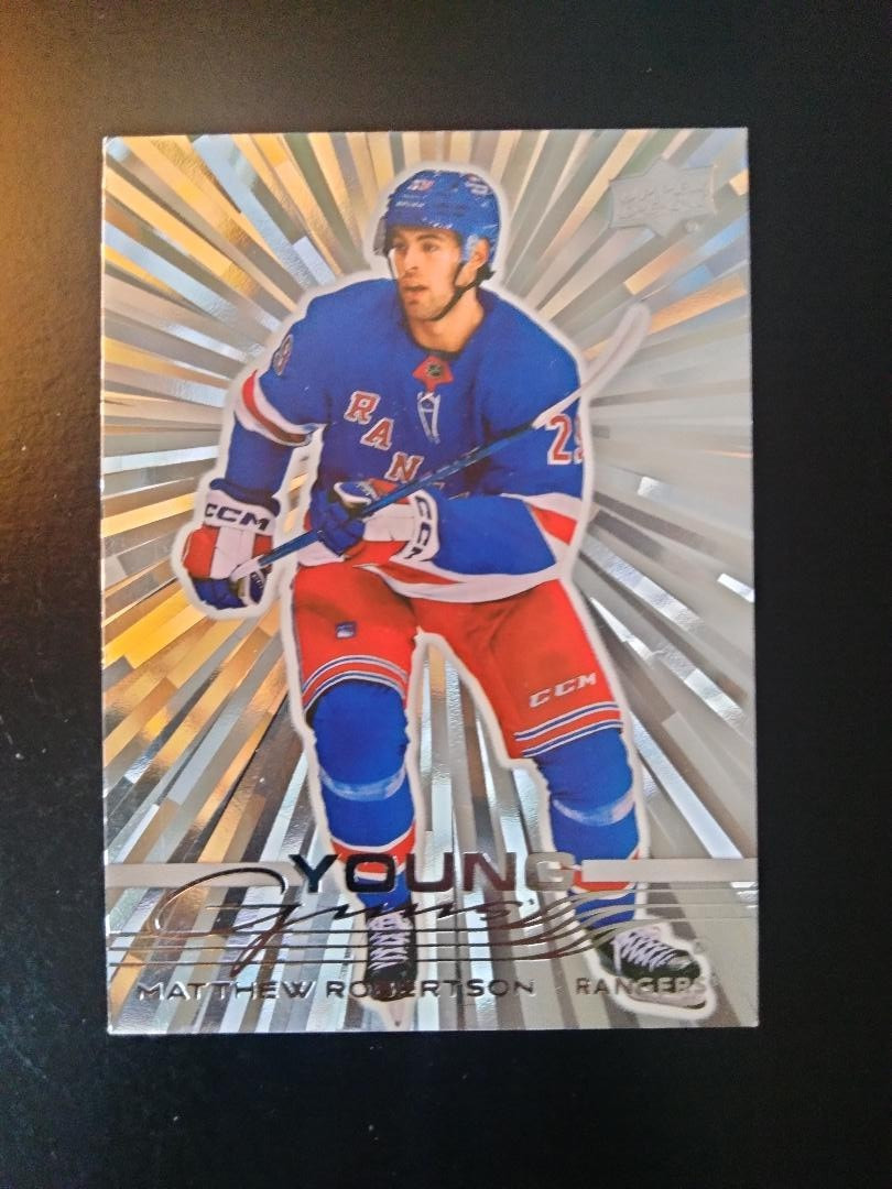 2025-26 Upper Deck Matthew Robertson Silver Outburst Young Guns Rookie RC #239