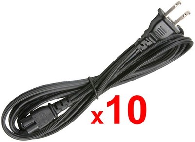 10 PACK AC POWER CORD CABLE FOR PLAYSTATION PS5,PS4,PS3 SLIM,XBOX SERIES X/S,ONE