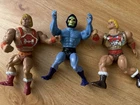 Vintage He-Man And Skeletor Action Figures 3 Figures