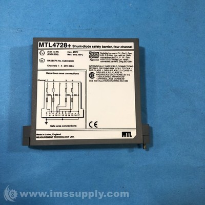 MTL4728+ Shunt-Diode Safety Barrier FNIP