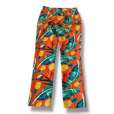 Shinesty Cruise Ship Casanova Men's Pants Tropical Print Size 33 W x 34 L