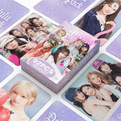 92PCS KIIIKIII DELULU PACK PHOTO CARD PHOTOCARDS STICKERS KPOP