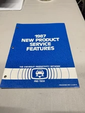 1987 CHEVROLET PRO TECH NEW PRODUCT SERVICE FEATURES INSTRUCTION GUIDE MANUAL 