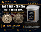Roll 20 1964-D BU Kennedy Half Dollar Coins 90% Silver $10 Face Value w/tube — photo 1