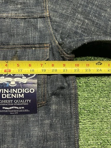 Studio D’Artisan Size 38 Twin Indigo Sou-Ai Denim Hand Dyed Type 2 Jacket D4603 image 14
