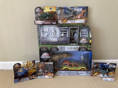 Jurassic World Velociraptor T Rex Escape Pack Sarah Harding Stegosaurus Toy Lot