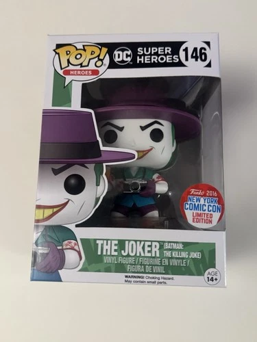 Funko Pop! The Joker ( Killing Joke ) #146 New York Comic Con 2016 w/ protector