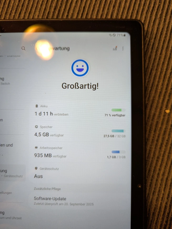 Samsung Galaxy Tab A7 SM-T505 32GB, Wi-Fi + 4G (Ohne Simlock), 10,4 Zoll - Grau - Bild 3 von 4