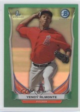2014 Bowman Prospects Chrome Green Refractor 59/75 Yency Almonte #BCP93 0f8