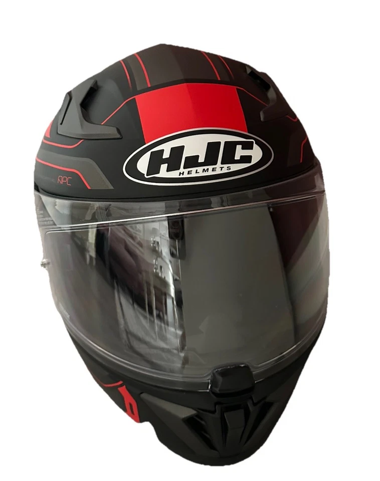 HJC I70 LONEX Schwarz Rot Gr. L Motorradhelm Integralhelm (FAST NEU) - Bild 3 von 4