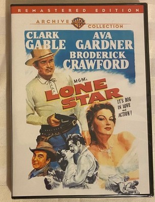 Lone Star (DVD) NEW Clark Gable, Ava Gardner, Broderick Crawford