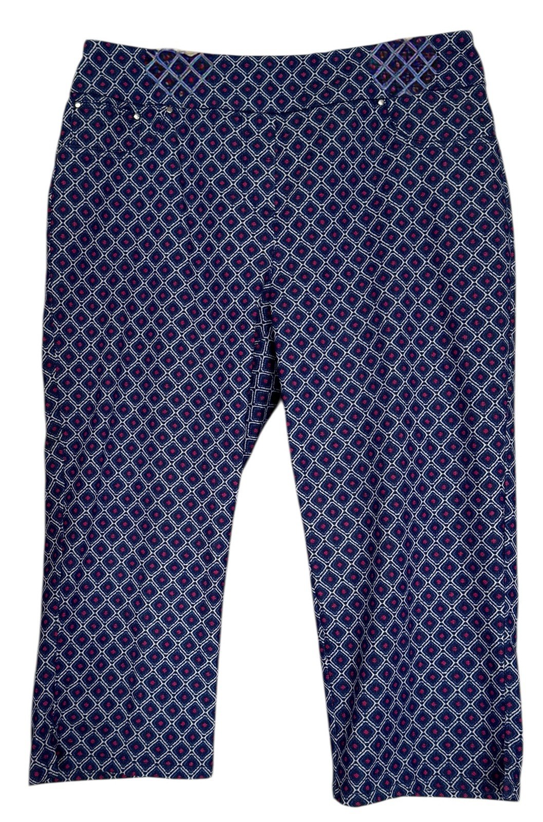 Ruby Rd Pull On Capri Pants Slimming Waistband Bl… - image 1