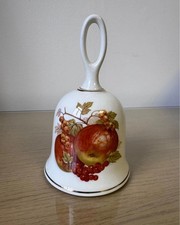 Sadler England porcelain altar bell with fruit design   vintage   very good