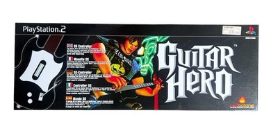 PS2 Guitar Hero - Sony Playstation 2 Gitarre mit Kabel Schwarz | mit OVP