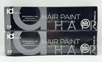 2x ID HAIR PAINT Permanent Hair Color - 9/7 Light Natural Beige Blonde - 3.5 oz.