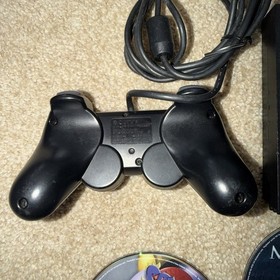 PlayStation 2 Slim w/ Controller, Cables, Memory Card, and Games [TESTED/WORKS]