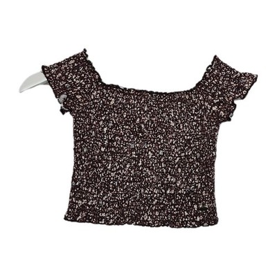 EK11378 Damen T-Shirt von Pull&Bear, Rot, Gr. S