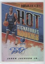 2018 Panini NBA Hoops Hot Signatures Rookies Jaren Jackson Jr #HSR-JJ Auto 12kd