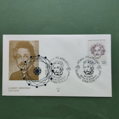 ALBERT EINSTEIN 1879 - 1955 - UMSCHLAG FDC ERSTTAGSSTEMPEL AUS SAMMLUNG