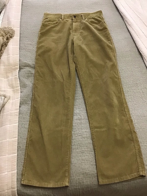New Men’s L.L. BEAN Corduroy Pants, Dark KHAKI (TAN), 32x34, Item 285262
