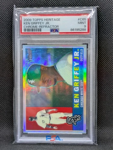 2009 Topps Heritage Refractor Ken Griffey, Jr. #C65 /560 PSA 9