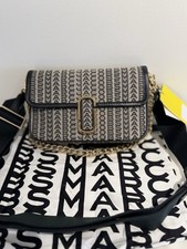 Marc Jacobs 'The Monogram J Marc' Shoulder Medium Bag Beige Multi 2 straps