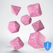 Q-Workshop Japanese Dice Set (7) Sweet Spring Memory D&D RPG Kanji