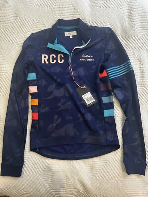 NEW Size S Rapha RCC + Paul Smith Men's Classic Long Sleeve Jersey Small