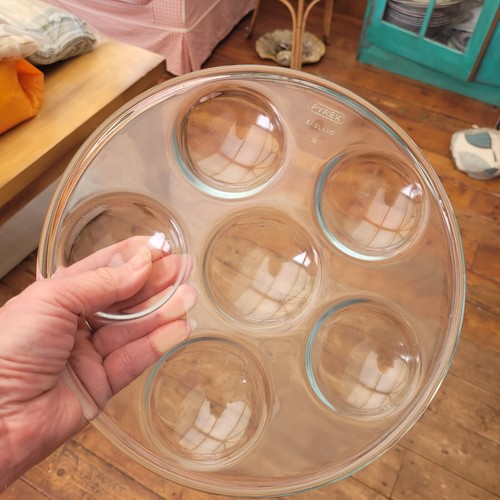 Clear round Pyrex 27cm Transparent Glass Baking/Roasting Tray cake, yorkies - Picture 7 of 8