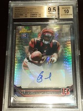 Giovani Bernard 7/10 2013 Finest Moment Autograph Prism Refractor Rookie BGS 9.5