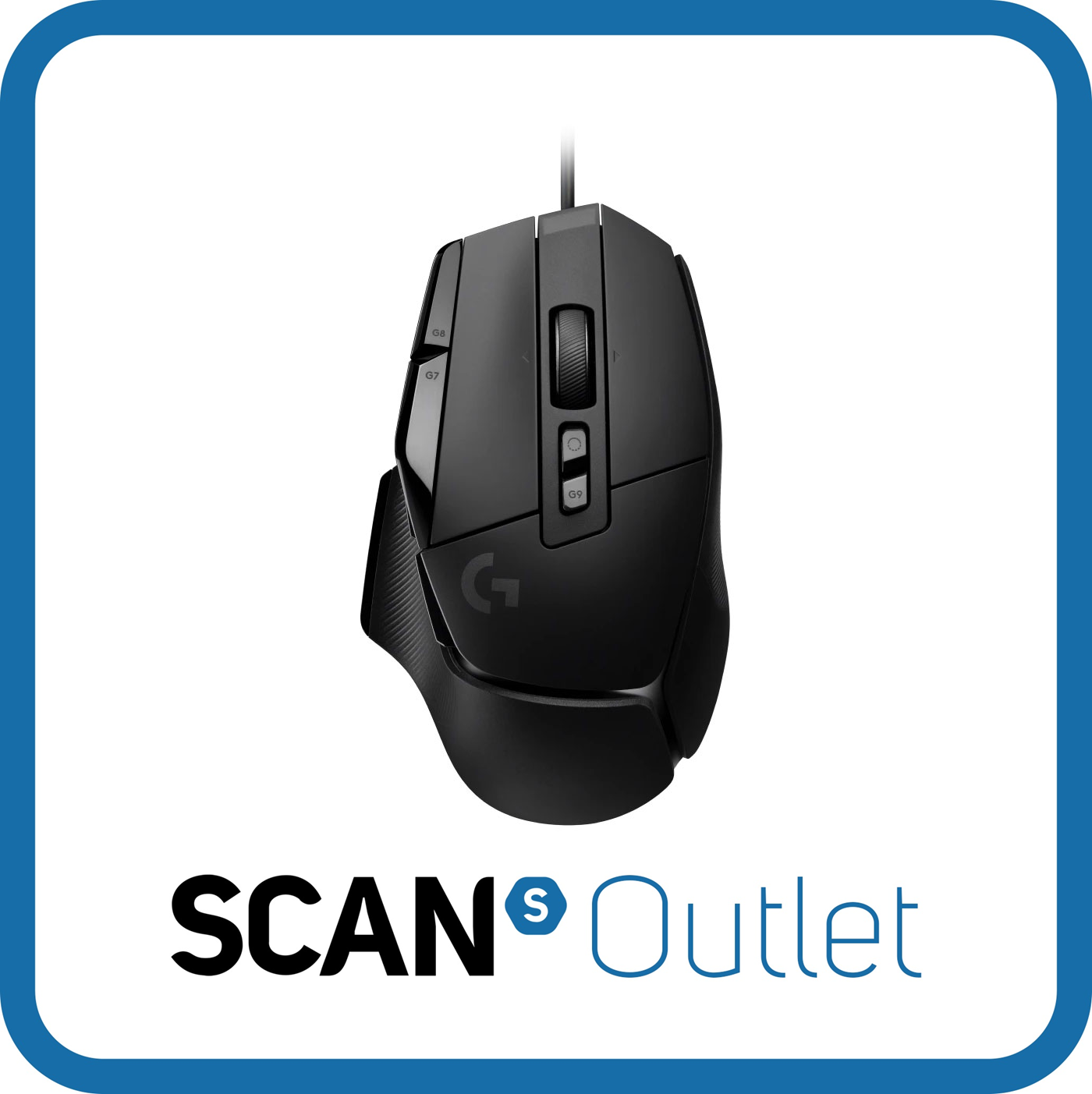Logitech G502 X Wired Gaming Mouse, Black, HERO 25K Sensor, 13 Programmable Butt