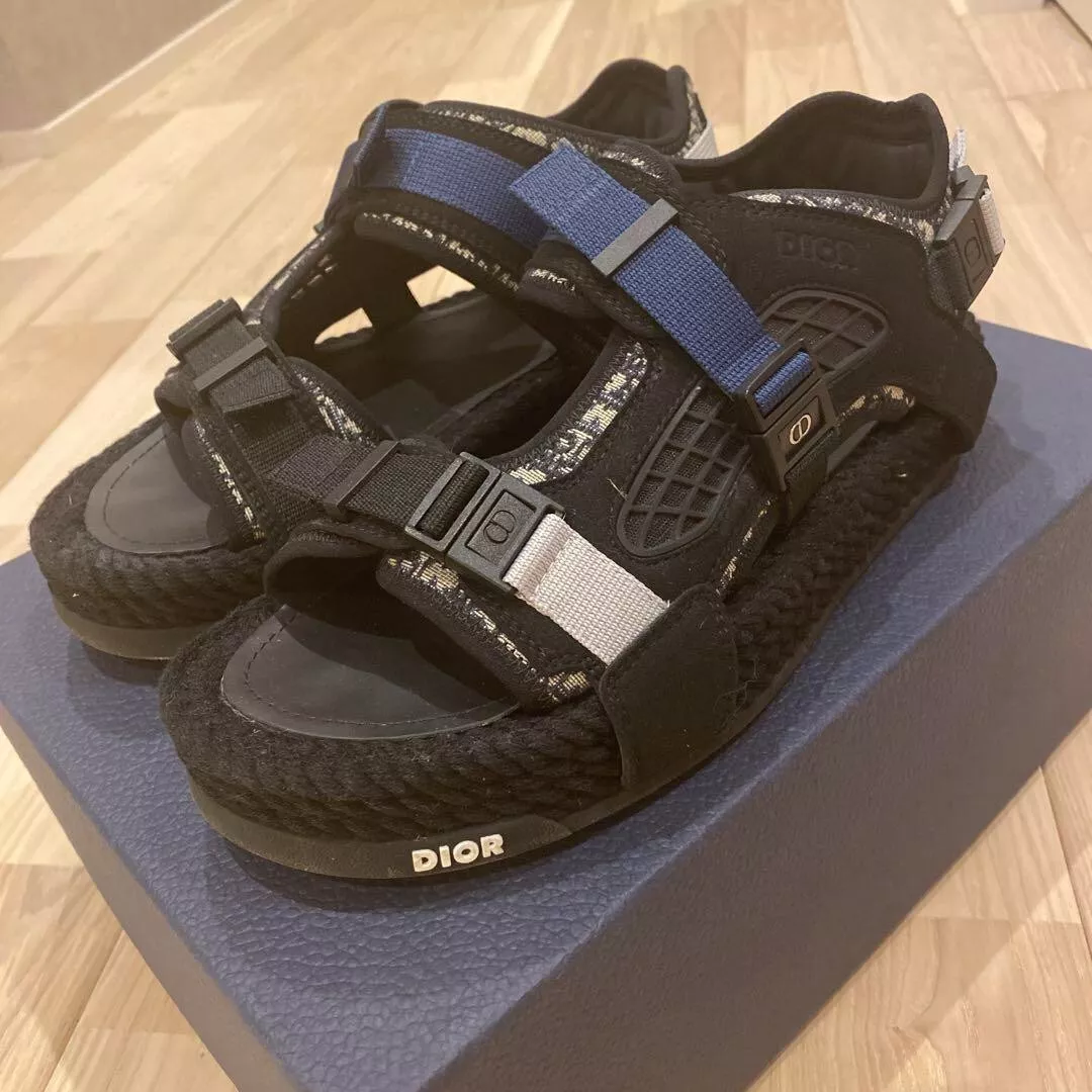 Sandales Dior HOMME SANDALE taille 25 cm homme noir occasion expédiées du Japon japonais !