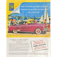 Borg-Warner Car Parts Vintage Print Ad 1948 Studebaker Vintage Car Part Supplier