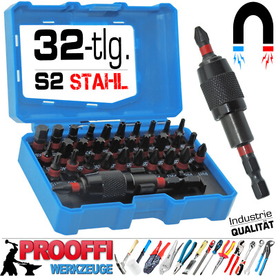 Produktbild von 24-teiliger Bitsatz Von SATRA – Profi-Box Mit Magnetbithalter, 1/4 Zoll Ratsche, Industriequalität