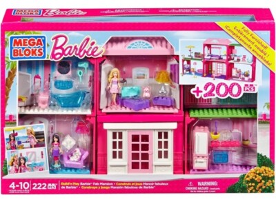 Mega Bloks 80149 Build 'n Play Barbie Fab Mansion Brand New