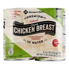 Member's Mark Premium Chunk Chicken Breast (12.5 Ounce, 6 Count) - SET OF 3