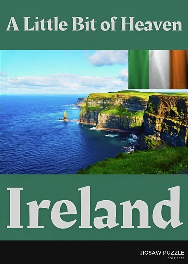 IRELAND: "A Little Bit of Heaven" with Galway Bay 500 Pieces Puzzle 18x24 inches - Image 2 of 4
