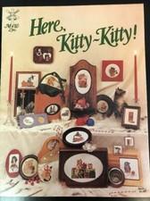 Cross Stitch Pattern Booklet Here, Kitty-Kitty  M W Line 