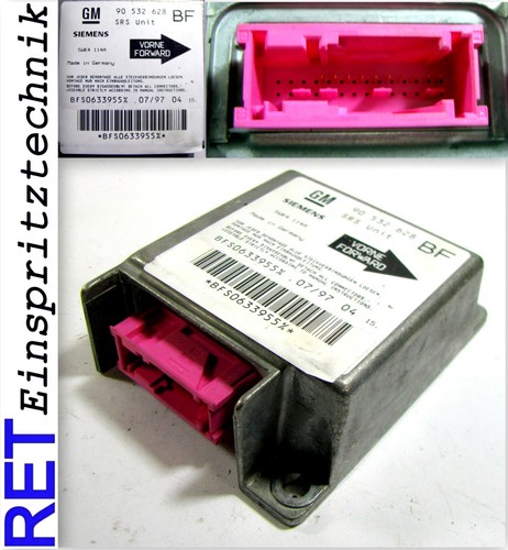 Airbagsteuergerät SIEMENS 5WK4114A Opel Corsa 90532628 BF original