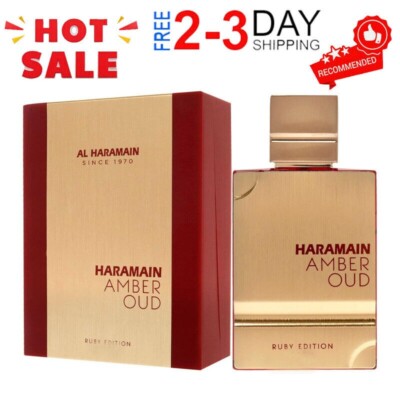 Al Haramain Amber Oud Ruby Edition - Arabian Perfume for Women and Men-2.0Oz