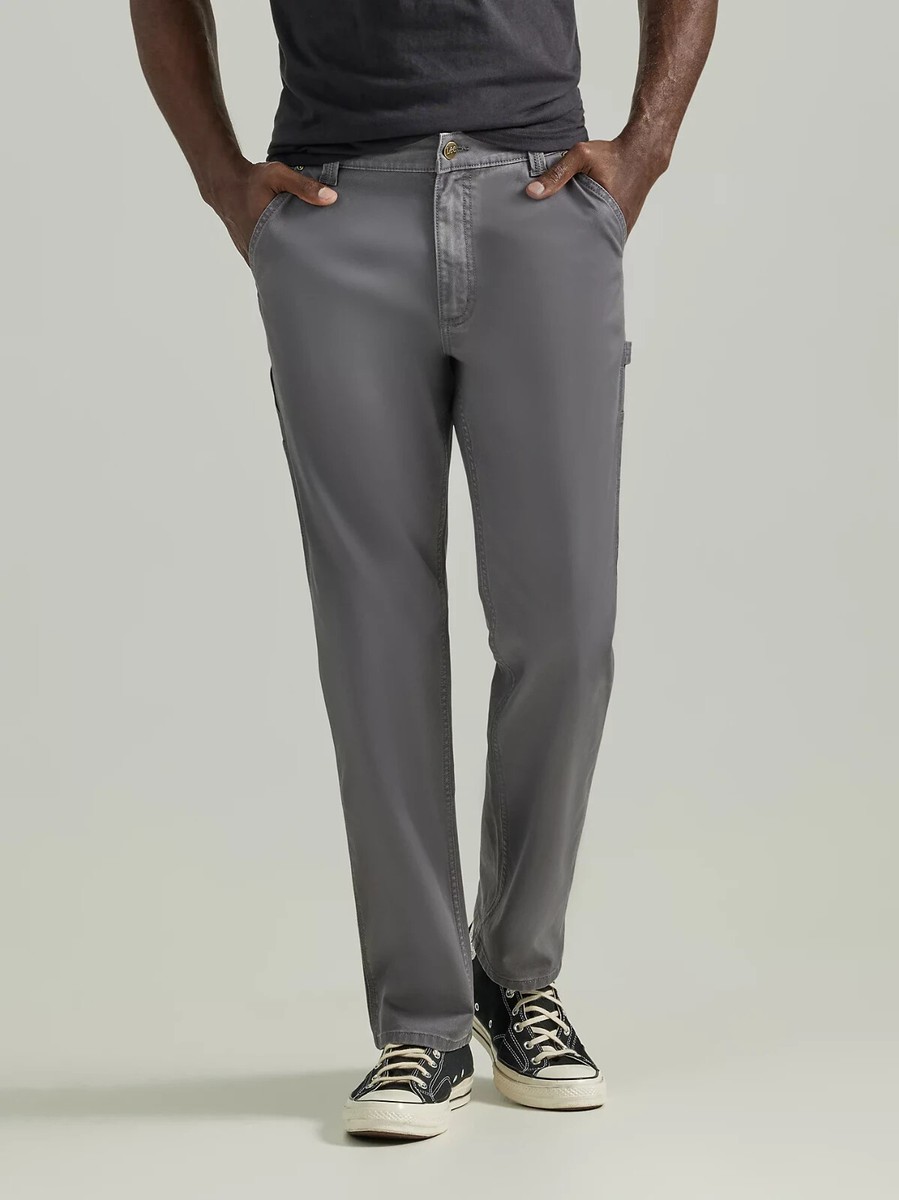 パンツ KHAKIPOINT Record Straight Denim gray S Lee Men's Legendary Workwear Loose Fit Grey Flex Denim Straight