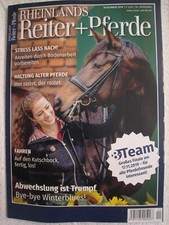 Zeitschrift: Rheinlands Reiter + Pferde / Nov. 2019 - NEU, ungelesen -