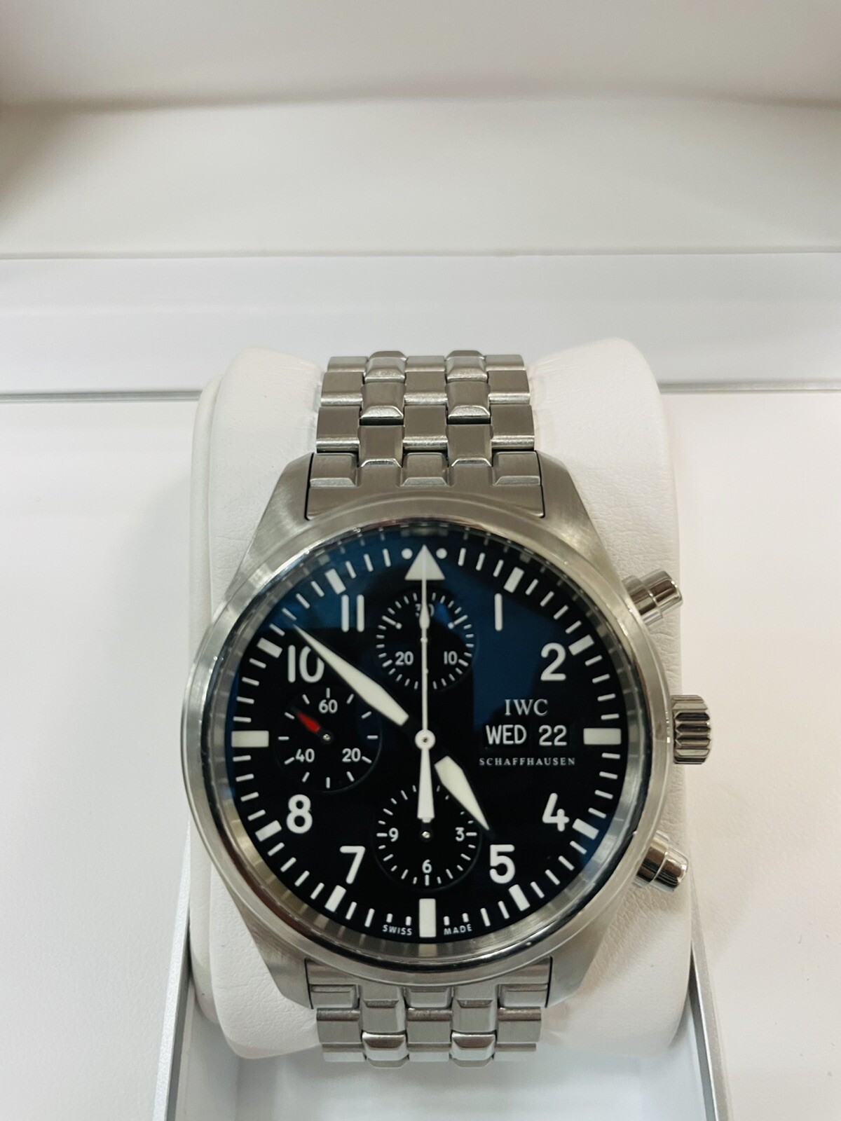 IWC Pilot Automatic Chronograph Stainless Steel Men’s 42mm Watch IW3717-04