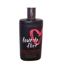 Victoria's Secret Love To Flirt Sweet Clementine Peony Petal Massage Oil