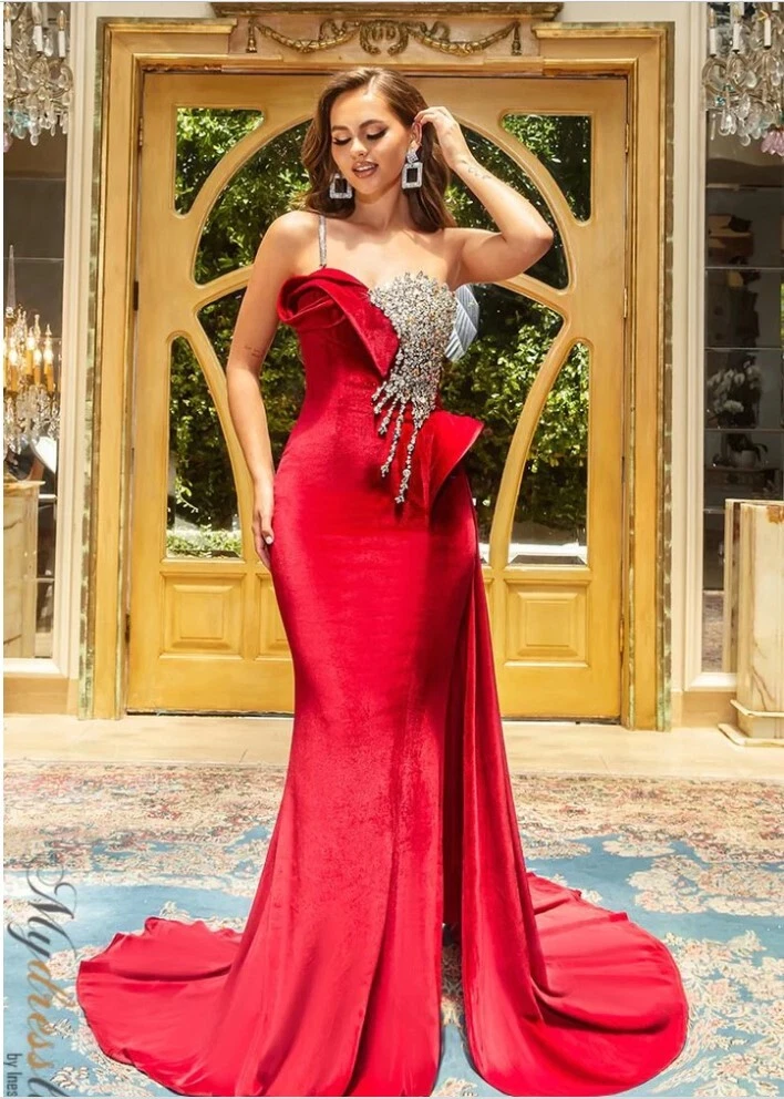 Mermaid Party Prom Gowns Long Satiin Velvet Evening Dresses P1223 - China Evening  Dress and Prom Dresses price | Made-in-China.com