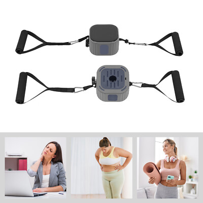 2pc Workout Bands Resistance & Pump with Handles Yoga Elastic Fitness Exercise