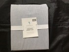 POTTERY BARN KIDS OXFORD STRIPE  ORGANIC  SHEET SET TWIN NAVY NEW