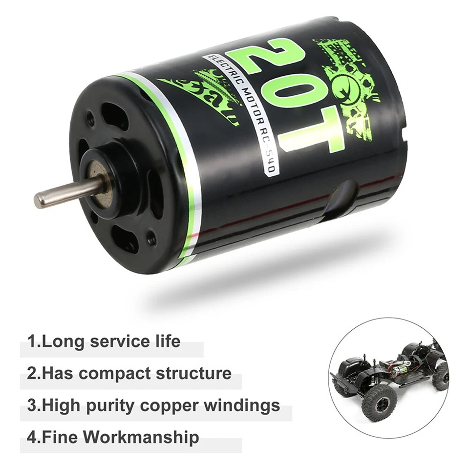 9IMOD 540 550 Brushed Motor für 1/10 RC Car Axial SCX10 TRX4 TRX6 HSP HPI Wltoys - Bild 3 von 4