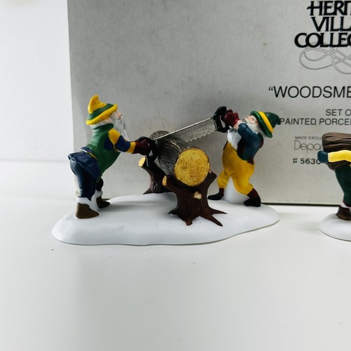 Department 56 The Heritage Village Collection Woodsmen Elves No 5630-8 Vintage - Picture 3 of 9